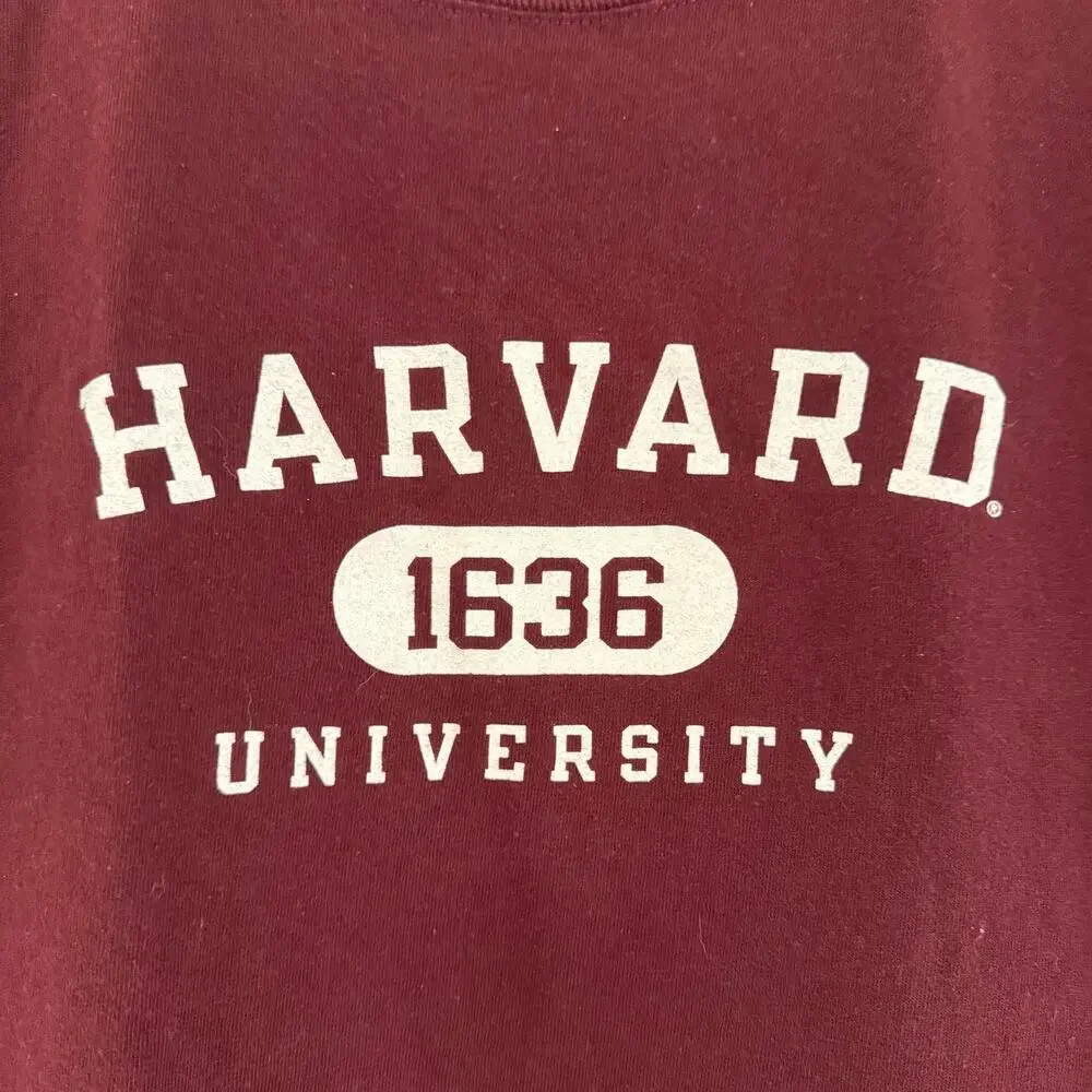 Harvard University X Champion Short Sleeve Shirt Maroon Unisex Size Small‎ - Picture 7 of 7